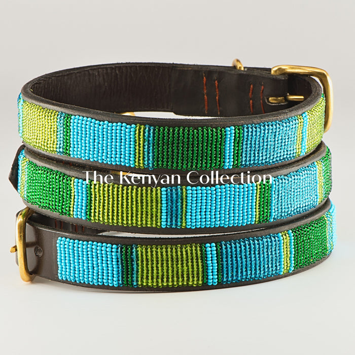 TKC Lagoon Beaded Dog Collar