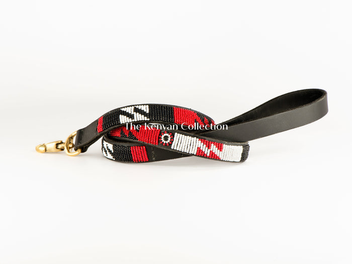TKC Maasai Shield Beaded Dog Lead