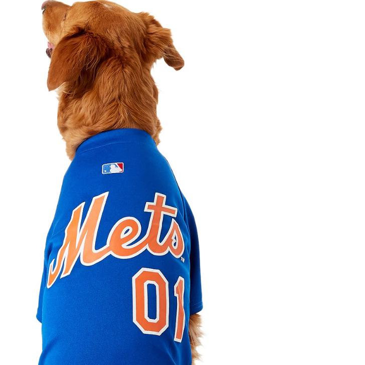 Pets First MLB New York Mets Tee Shirt for Dogs & Cats. Officially