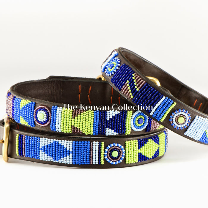 TKC Passion Flower Beaded Dog Collar