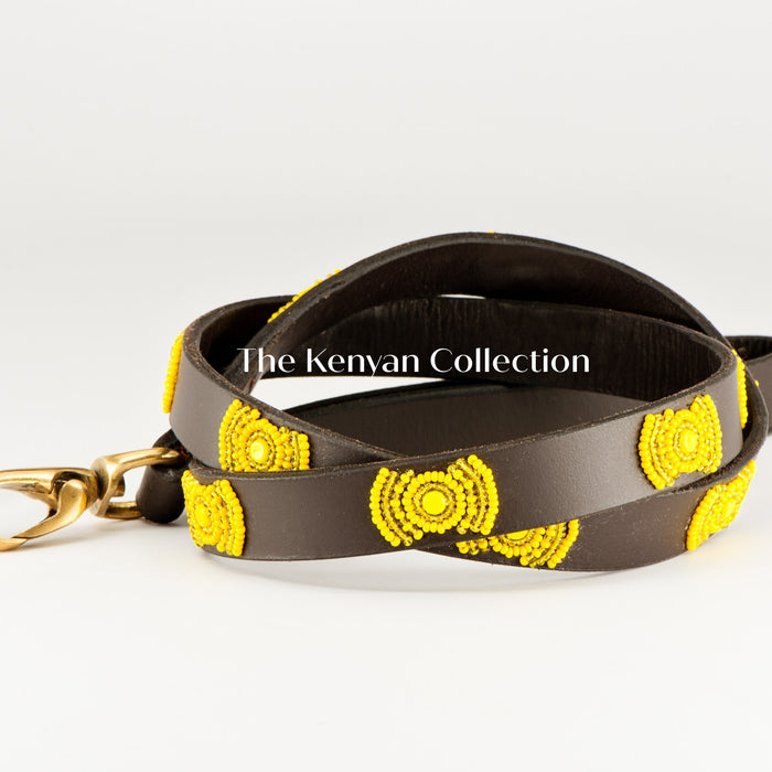TKC Sunshine Beaded Dog Lead