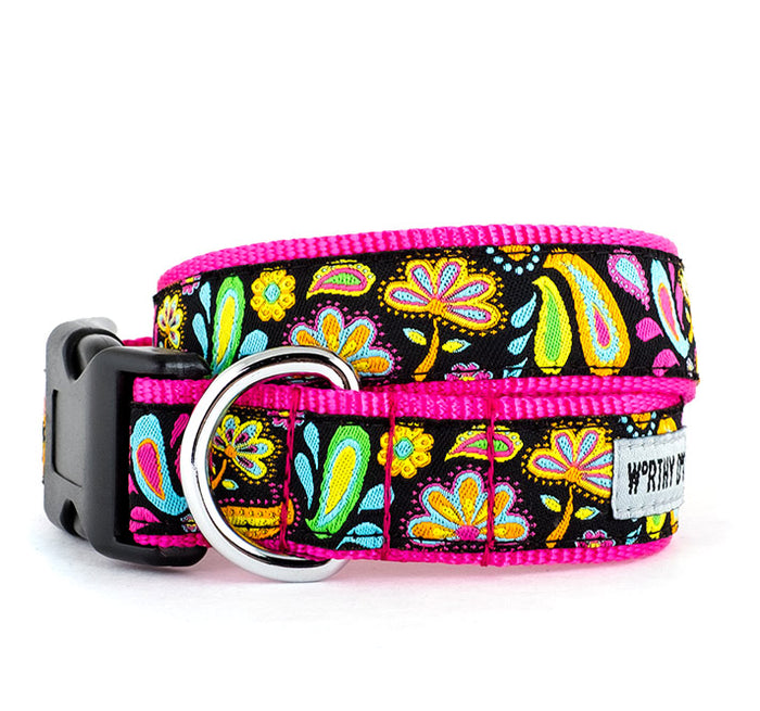 Floral Paisley Collection Dog Collar or Leads