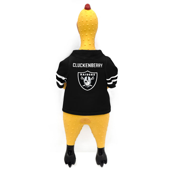 Las Vegas Raiders Rubber Chicken Pet Toy