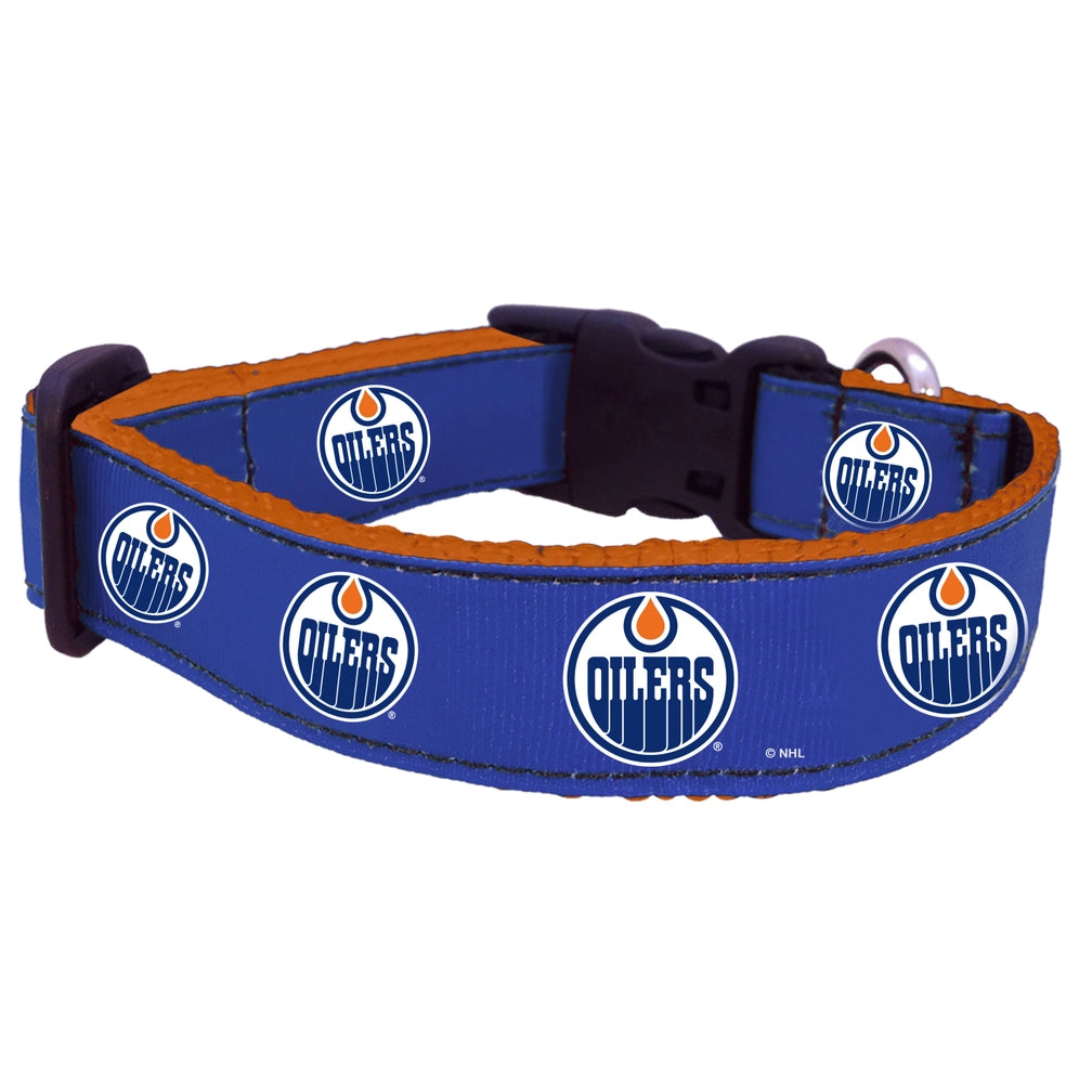 Edmonton Oilers Nylon Dog Collar and Leash