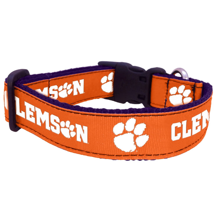 Clemson Tigers Nylon Dog Collar and Leash