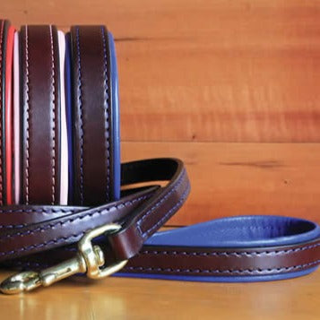 Padded 2-tone Leather Leash