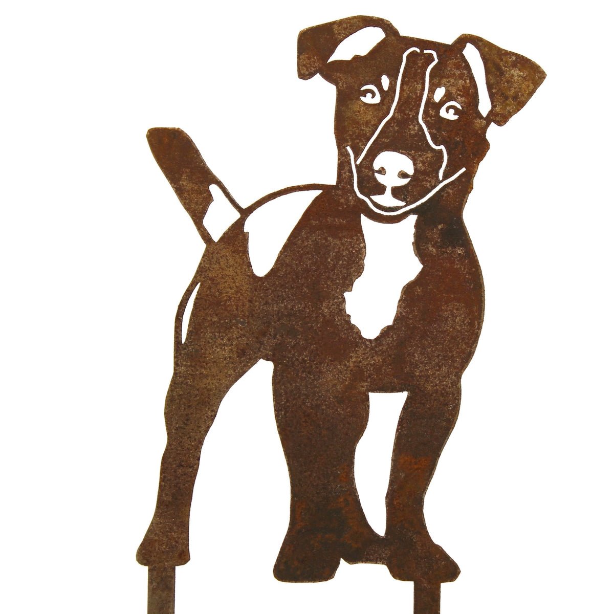 Jack Russell Terrier Corten Steel Outdoor Silhouette