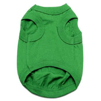 Emerald Green All-Cotton Sleeveless Pet Shirt