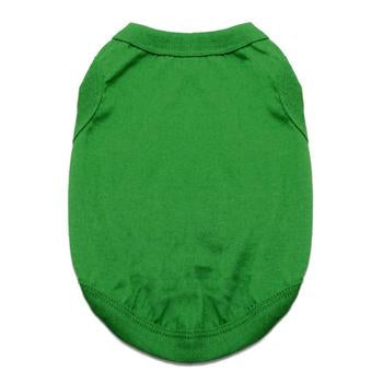 Emerald Green All-Cotton Sleeveless Pet Shirt