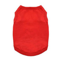 Big Dog Flame Scarlet Red All-Cotton Sleeveless Shirt