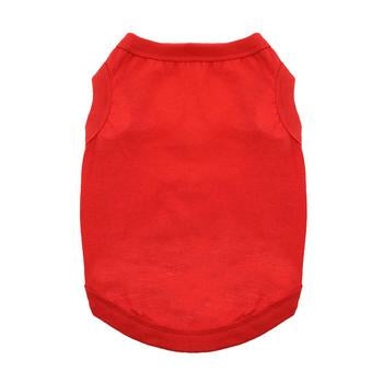 Big Dog Flame Scarlet Red All-Cotton Sleeveless Shirt