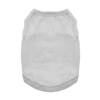 Glacier Gray All-Cotton Sleeveless Pet Shirt