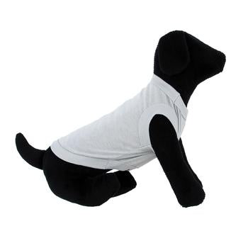 Glacier Gray All-Cotton Sleeveless Pet Shirt