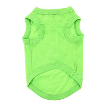 Green Flash All-Cotton Sleeveless Pet Shirt