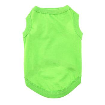 Green Flash All-Cotton Sleeveless Pet Shirt