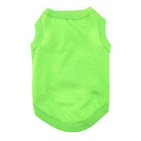 Green Flash All-Cotton Sleeveless Pet Shirt