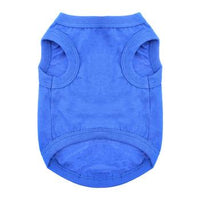 Nautical Blue All-Cotton Sleeveless Pet Shirt