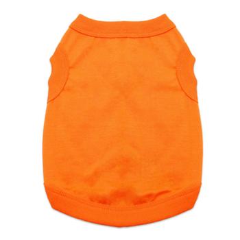 Sunset Orange All-Cotton Sleeveless Pet Shirt