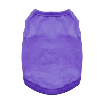 Ultra Violet All-Cotton Sleeveless Pet Shirt