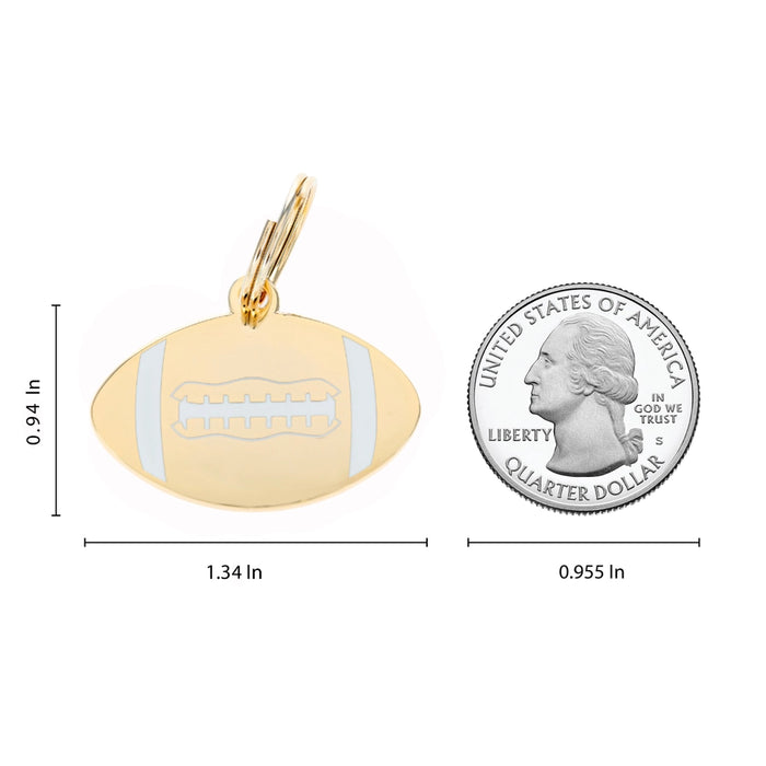 Football Pet ID Tag