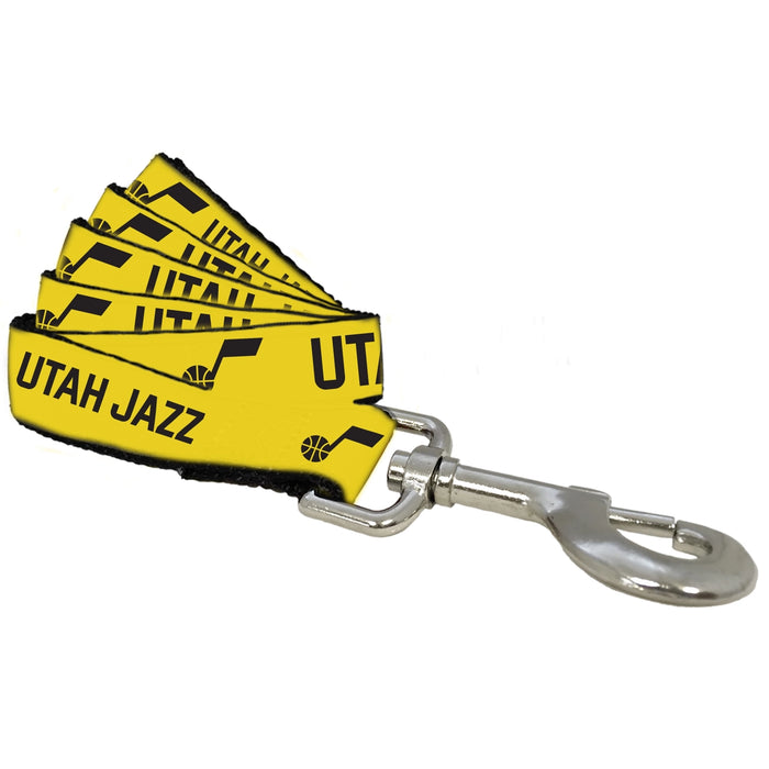 Utah Jazz Nylon Dog Collar and Leash