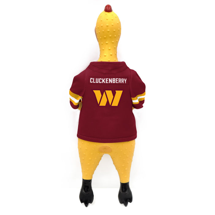 Washington Commanders Rubber Chicken Pet Toy