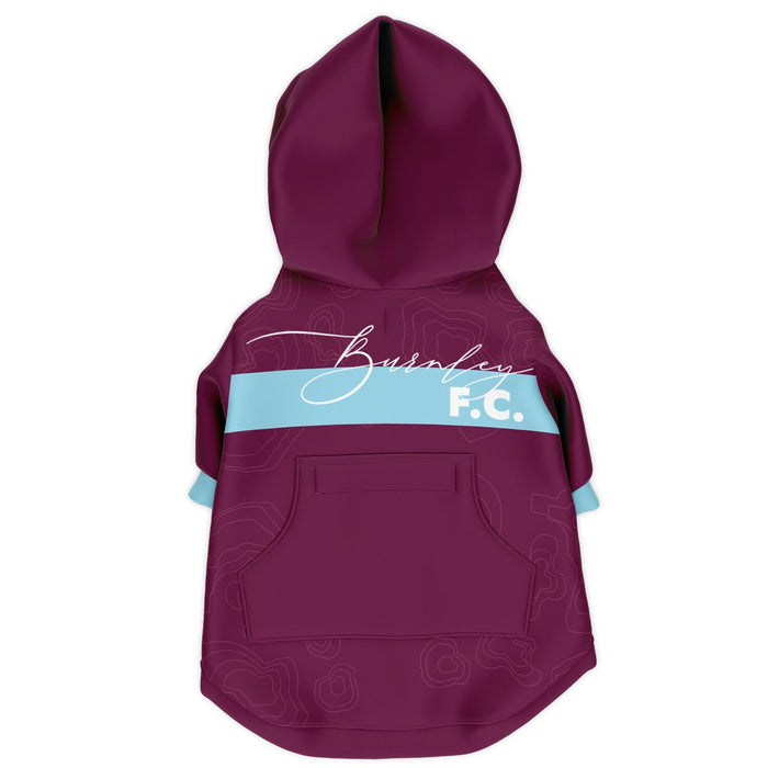 Burnley FC 25/26 Home Kit-Inspired Zip-Up Hoodie