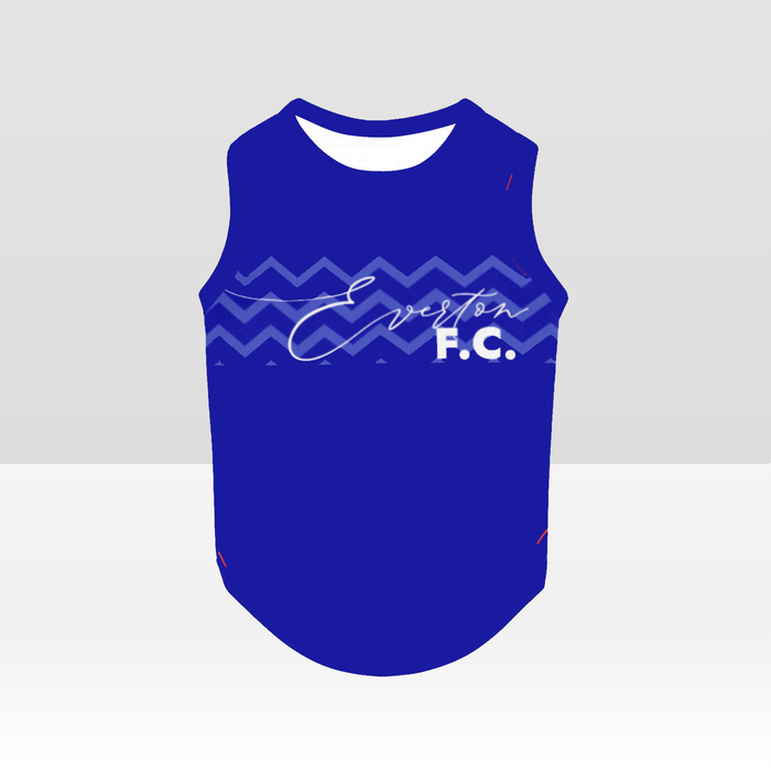 Everton FC 25/26 Home Inspired Pet Graphic Tee Shirt (Sizes XS-Small)