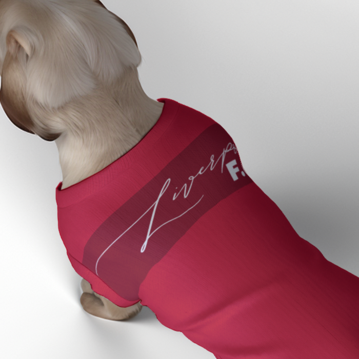 Liverpool FC 25/26 Home Inspired Graphic Pet Tee Shirt (Size M-2x)