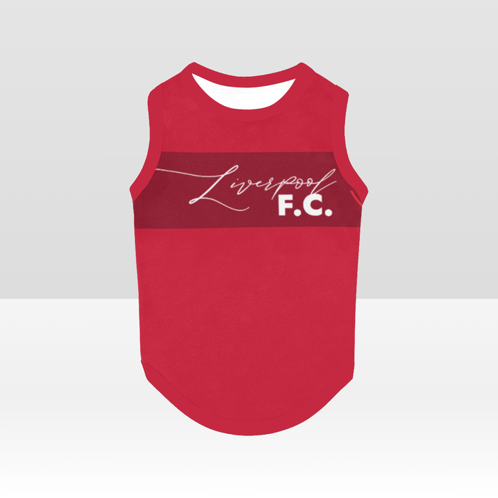 Liverpool FC 25/26 Home Inspired Graphic Pet Tee Shirt (Size M-2x)