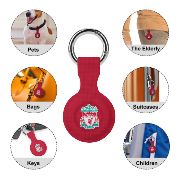 Liverpool FC 25/26 Home Kit-Inspired Protective Case for Air Tag