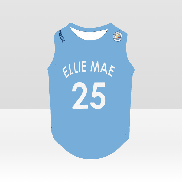 Manchester City FC 25/26 Home Kit Inspired Personalized Tank