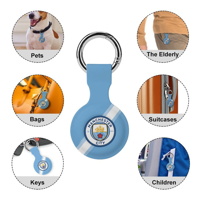Manchester City FC 25/26 Home Kit-Inspired Protective Case for Air Tag