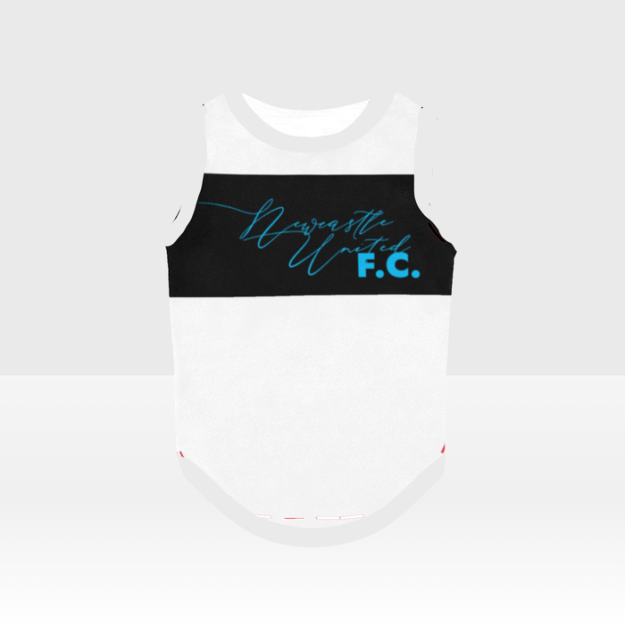 Newcastle United FC 25/26 Home Inspired Pet Graphic Tee Shirt (Sizes XS-Small)