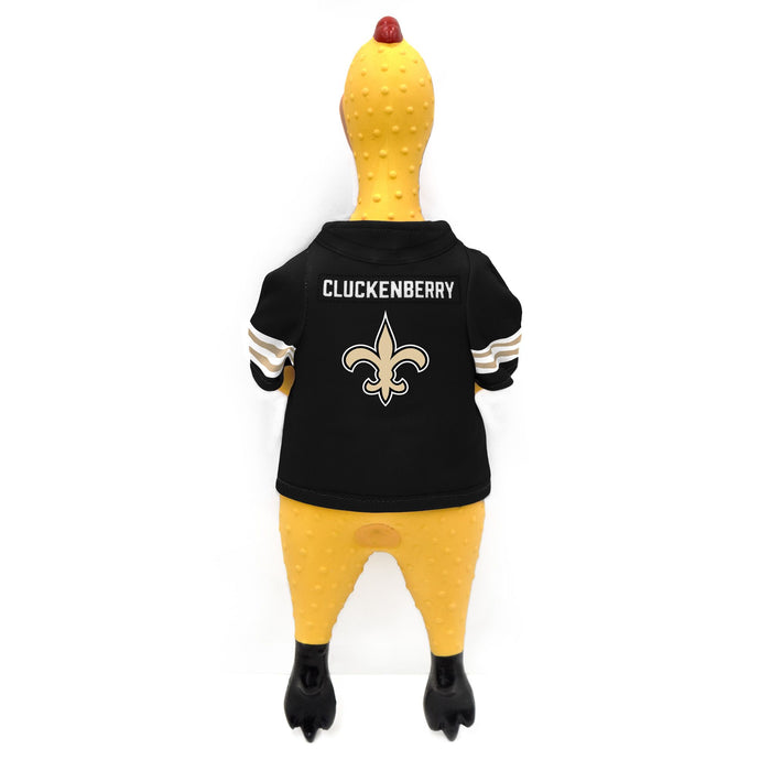 New Orleans Saints Rubber Chicken Pet Toy