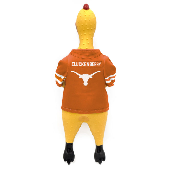 TX Longhorns Rubber Chicken Pet Toy