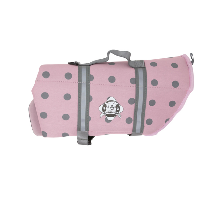 Paws Aboard Lavender and Grey Pet Life Vest