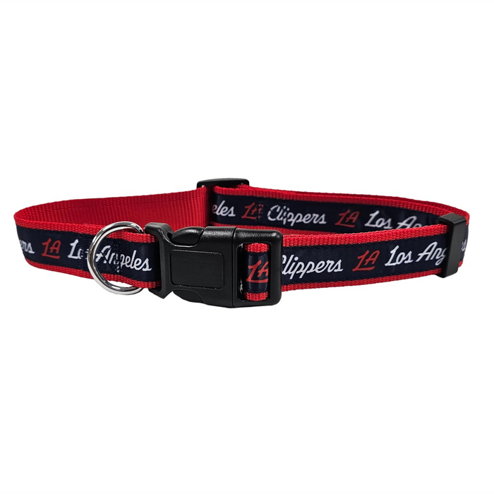 Los Angeles Clippers Dog Satin Collar or Leash