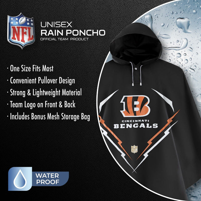 Cincinnati Bengals Unisex Premium Poncho