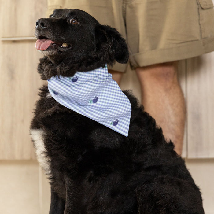 Gingham Whale Bandana