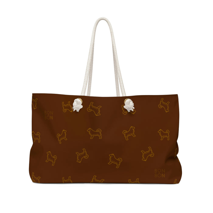 Alaskan Malamute Weekender Bag - Chocolate - 3 Red Rovers
