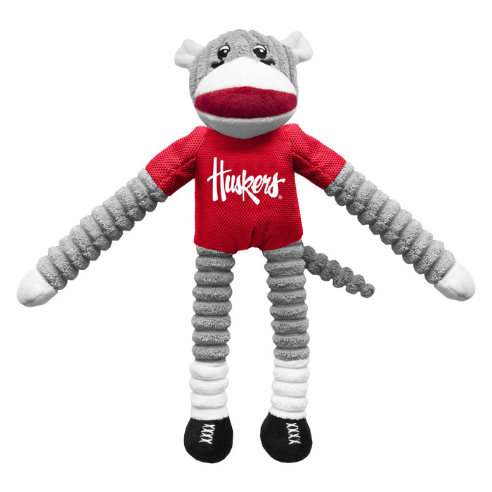 NE Cornhuskers Sock Monkey Toy - 3 Red Rovers