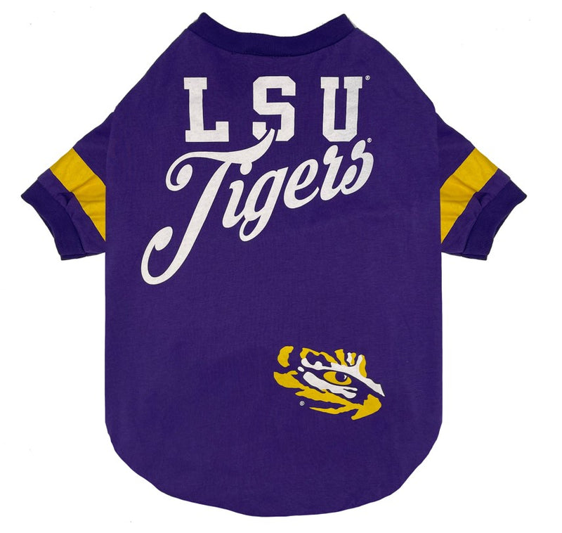 LSU Tigers Stripe Tee Shirt - 3 Red Rovers