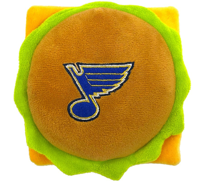 St Louis Blues Hamburger Plush Toys - 3 Red Rovers