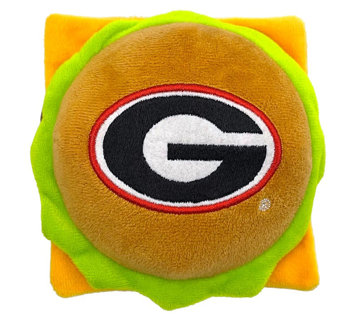 GA Bulldogs Hamburger Plush Toys - 3 Red Rovers