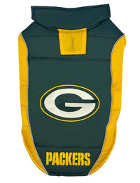 Green Bay Packers Game Day Puffer Vest - 3 Red Rovers