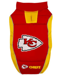 Kansas City Chiefs Game Day Puffer Vest - 3 Red Rovers