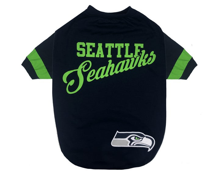 Seattle Seahawks Stripe Tee Shirt - 3 Red Rovers