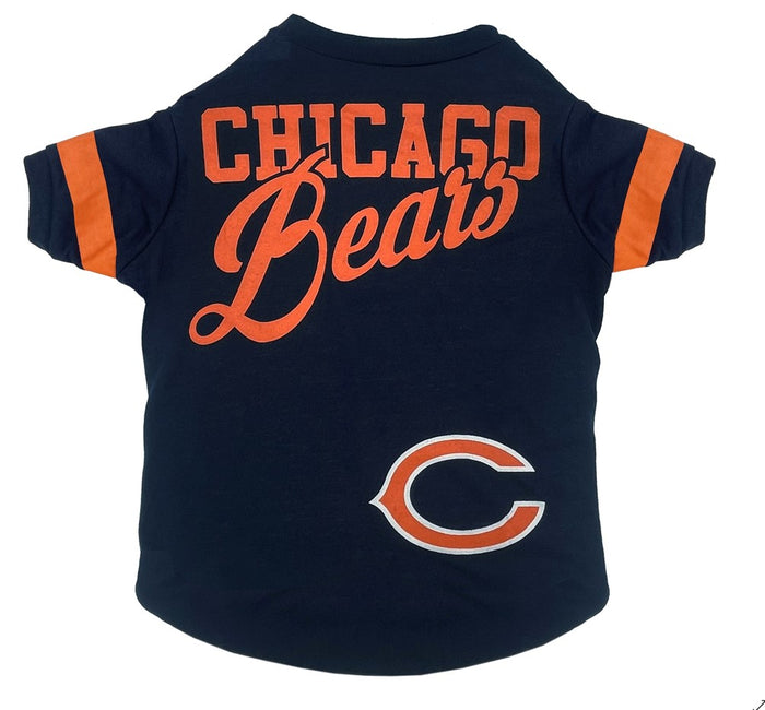 Chicago Bears Stripe Tee Shirt - 3 Red Rovers