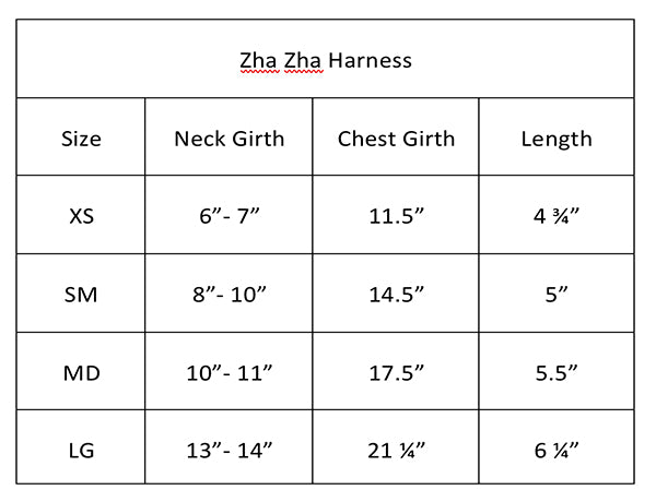 Zha Zha Handmade Pet Harness - Alloy - 3 Red Rovers